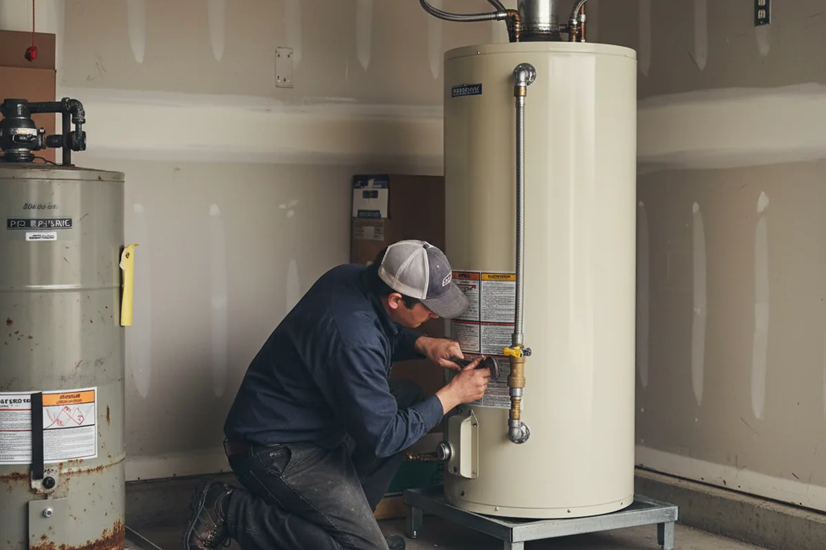 Water heater and shutoff valve replacement in Ellenwood